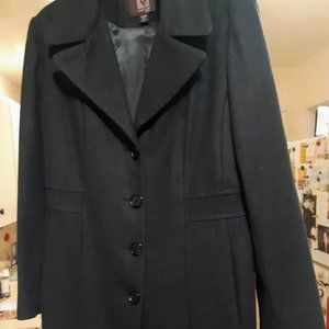 Anne Klein Dark Grey Wool 3/4 Length